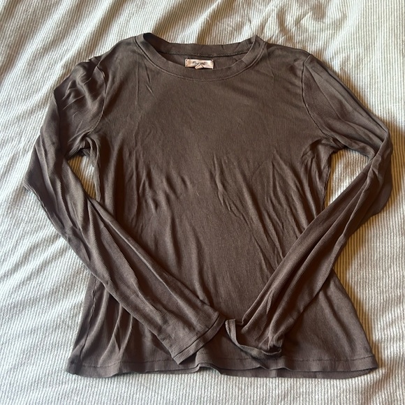 Madewell Ribbed Tee - Picture 1 of 3